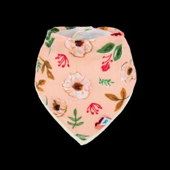 Cotton Muslin + Fleece Bandana Bib 4 Pack - Vintage Floral