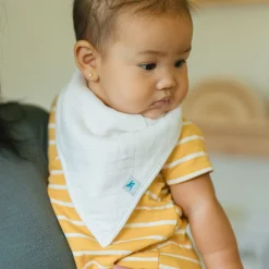 Cotton Muslin + Fleece Bandana Bib 4 Pack - Woof