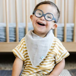 Cotton Muslin + Fleece Bandana Bib 4 Pack - Wallflower