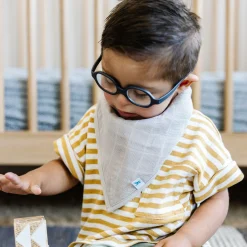 Cotton Muslin + Fleece Bandana Bib 4 Pack - Wallflower