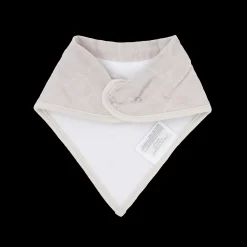 Cotton Muslin + Fleece Bandana Bib 4 Pack - Mauve Stripe
