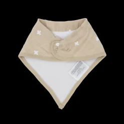Cotton Muslin + Fleece Bandana Bib 4 Pack - Mauve Stripe