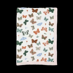 Cotton Muslin Baby Quilt - Butterflies