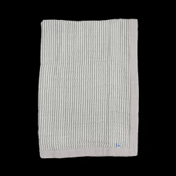 Cotton Muslin Baby Quilt - Grey Stripe