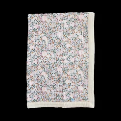 Cotton Muslin Baby Quilt - Pressed Petals