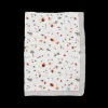 Cotton Muslin Baby Quilt - Mushrooms