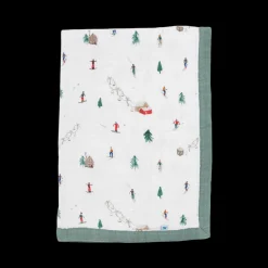 Cotton Muslin Baby Quilt - Powder Party