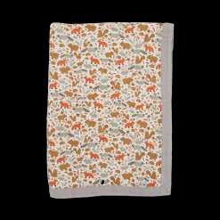 Cotton Muslin Baby Quilt - Fall Friends