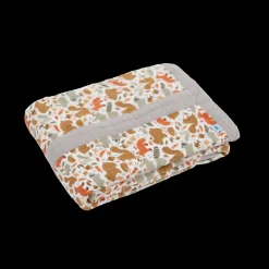 Cotton Muslin Baby Quilt - Fall Friends