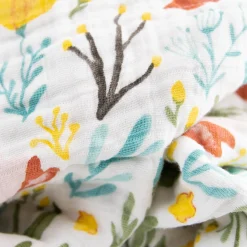 Cotton Muslin Baby Quilt - Meadow