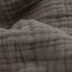 Cotton Muslin Baby Quilt - Mocha