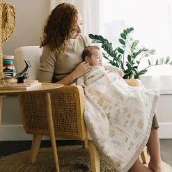 Cotton Muslin Baby Quilt - Desert Night