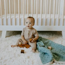 Cotton Muslin Baby Quilt - Wallflower