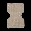 Cotton Muslin Burp Cloth - Taupe Cross