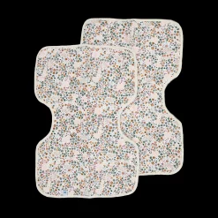Cotton Muslin Burp Cloth 2 Pack - Pressed Petals