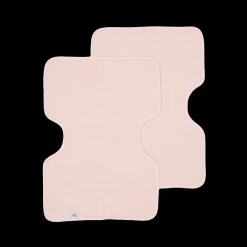 Cotton Muslin Burp Cloth 2 Pack - Light Pink