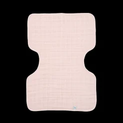Cotton Muslin Burp Cloth - Light Pink
