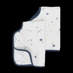 Cotton Muslin Burp Cloth 2 Pack - Shooting Stars