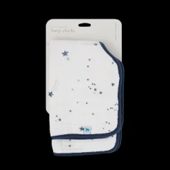 Cotton Muslin Burp Cloth 2 Pack - Shooting Stars