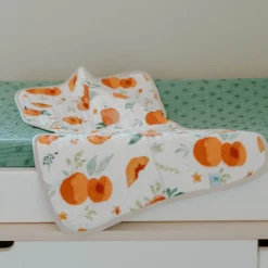 Cotton Muslin Burp Cloth 2 Pack - Georgia Peach