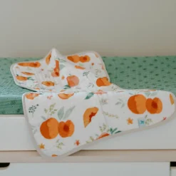 Cotton Muslin Burp Cloth - Georgia Peach