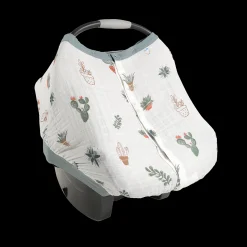 Cotton Muslin Car Seat Canopy - Prickle Pots