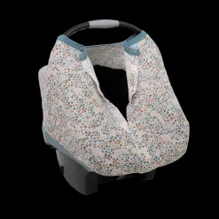 Cotton Muslin Car Seat Canopy - Pressed Petals