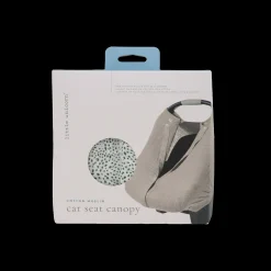 Cotton Muslin Car Seat Canopy - Green Seed