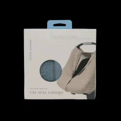 Cotton Muslin Car Seat Canopy - Sea