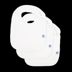 Cotton Muslin Classic Bib 3 Pack - White