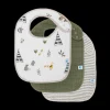 Cotton Muslin Classic Bib 3 Pack - Forest Friends 2