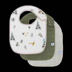 Cotton Muslin Classic Bib 3 Pack - Forest Friends 2