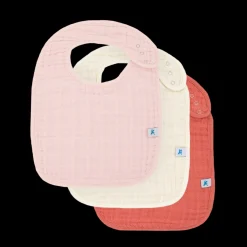Cotton Muslin Classic Bib 3 Pack - Light Pink