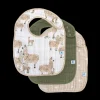 Cotton Muslin Classic Bib 3 Pack - Llama Llama
