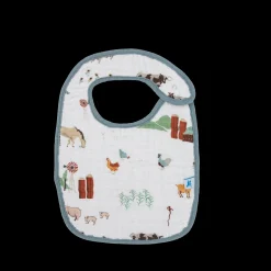 Cotton Muslin Classic Bib 3 Pack - Farmyard