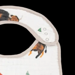 Cotton Muslin Classic Bib 3 pack - Bison