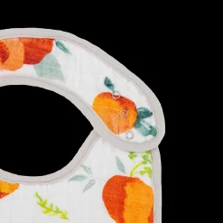 Cotton Muslin Classic Bib 3 Pack - Georgia Peach