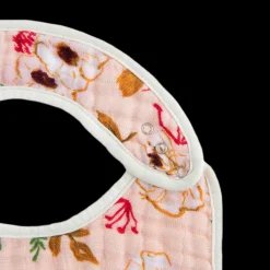Cotton Muslin Classic Bib 3 Pack - Vintage Floral