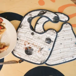 Cotton Muslin Classic Bib 3 Pack - Planetary 2