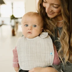 Cotton Muslin Classic Bib 3 Pack - Fern 2