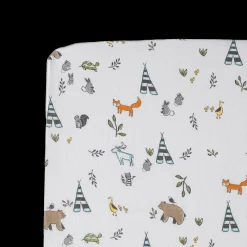Cotton Muslin Crib Sheet - Forest Friends