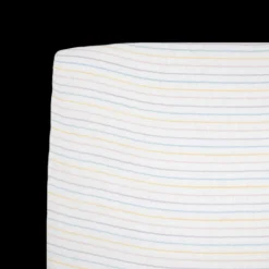 Cotton Muslin Crib Sheet - Unicorn Stripe