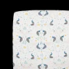 Cotton Muslin Crib Sheet - Peacock