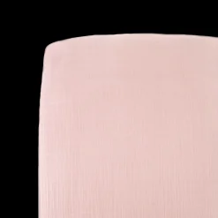 Cotton Muslin Crib Sheet - Light Pink