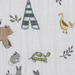Cotton Muslin Crib Sheet - Forest Friends