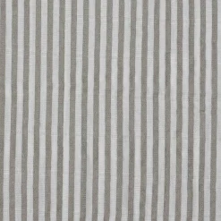 Cotton Muslin Crib Sheet - Grey Stripe
