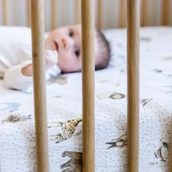 Cotton Muslin Crib Sheet - Party Animals