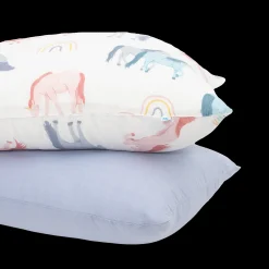 Cotton Muslin Pillowcase 2 Pack - Unicorns