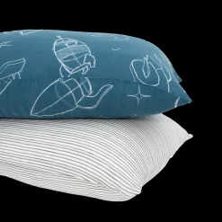 Cotton Muslin Pillowcase 2 Pack - Blast Off