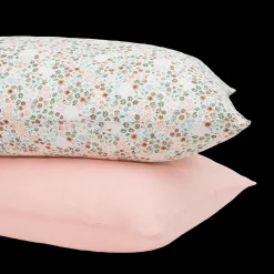 Cotton Muslin Pillowcase 2 Pack - Petal Press
